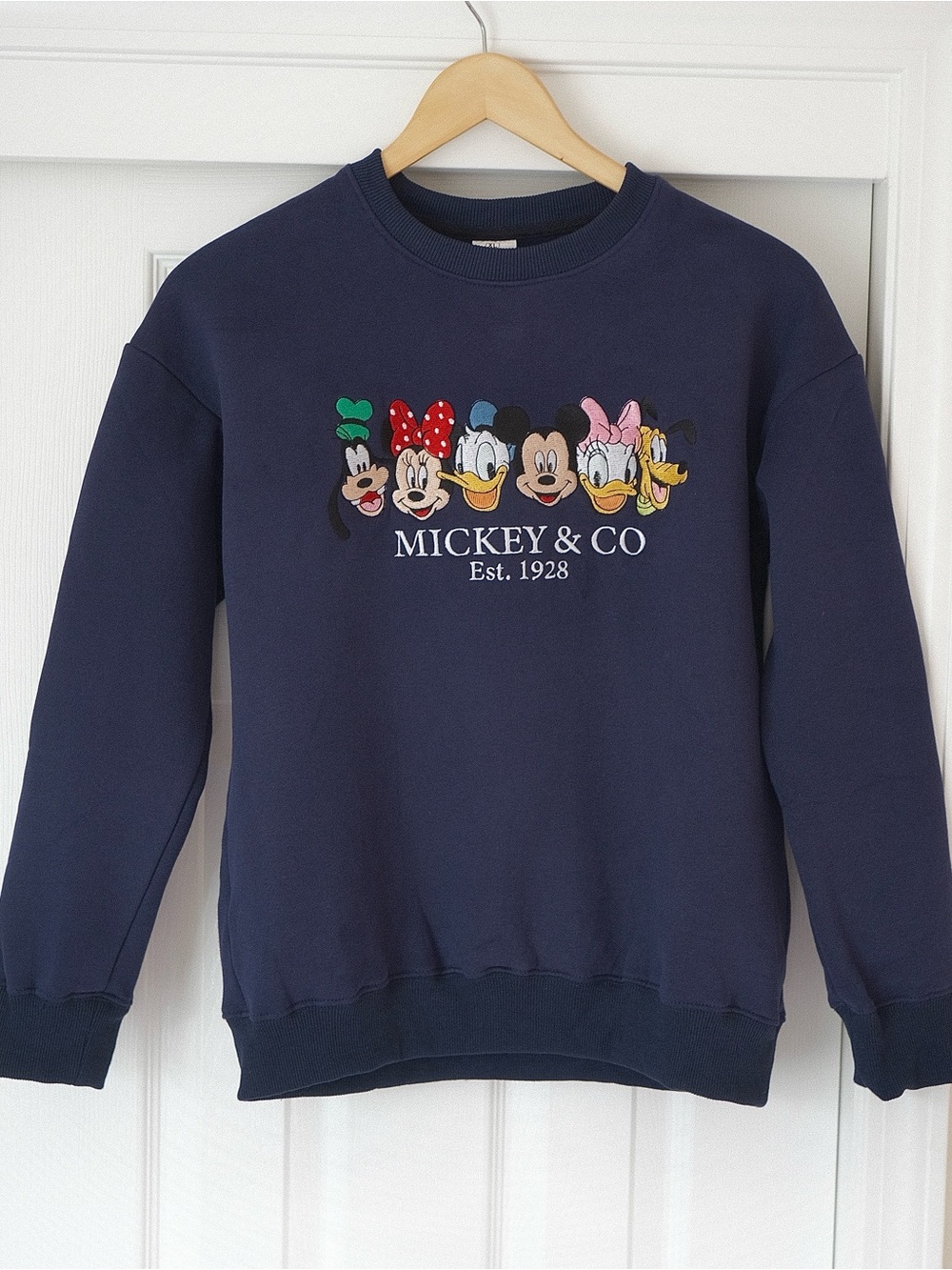 Disney Mickey and Friends Embroidered Crewneck Sweatshirt